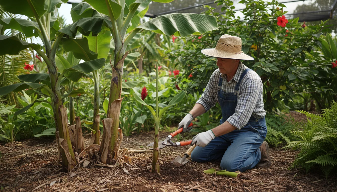 découvrez pourquoi il est important d'enlever les rejets de bananier pour maintenir un jardin bien entretenu et favoriser la croissance de vos plants.