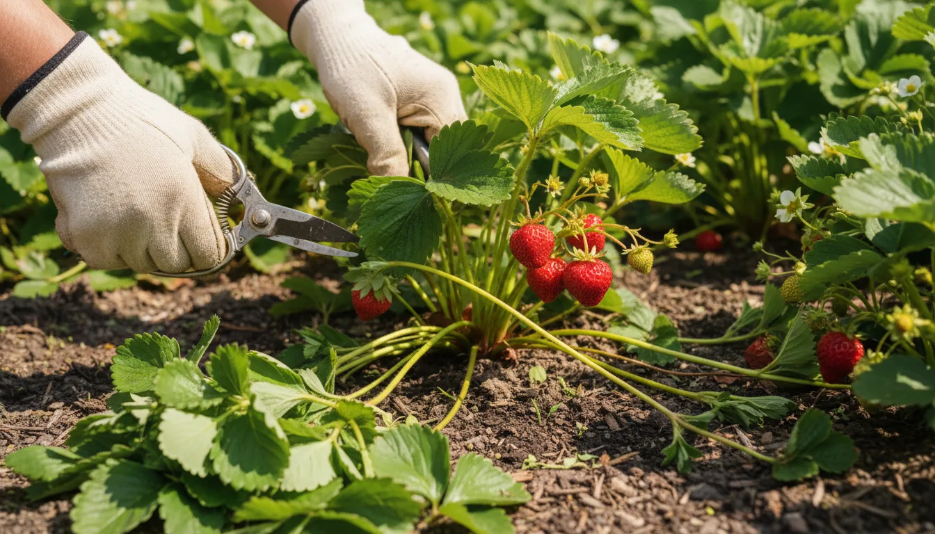 découvrez l'erreur de taille courante à éviter en juin pour assurer la bonne croissance de votre fraisier et obtenir une récolte abondante.