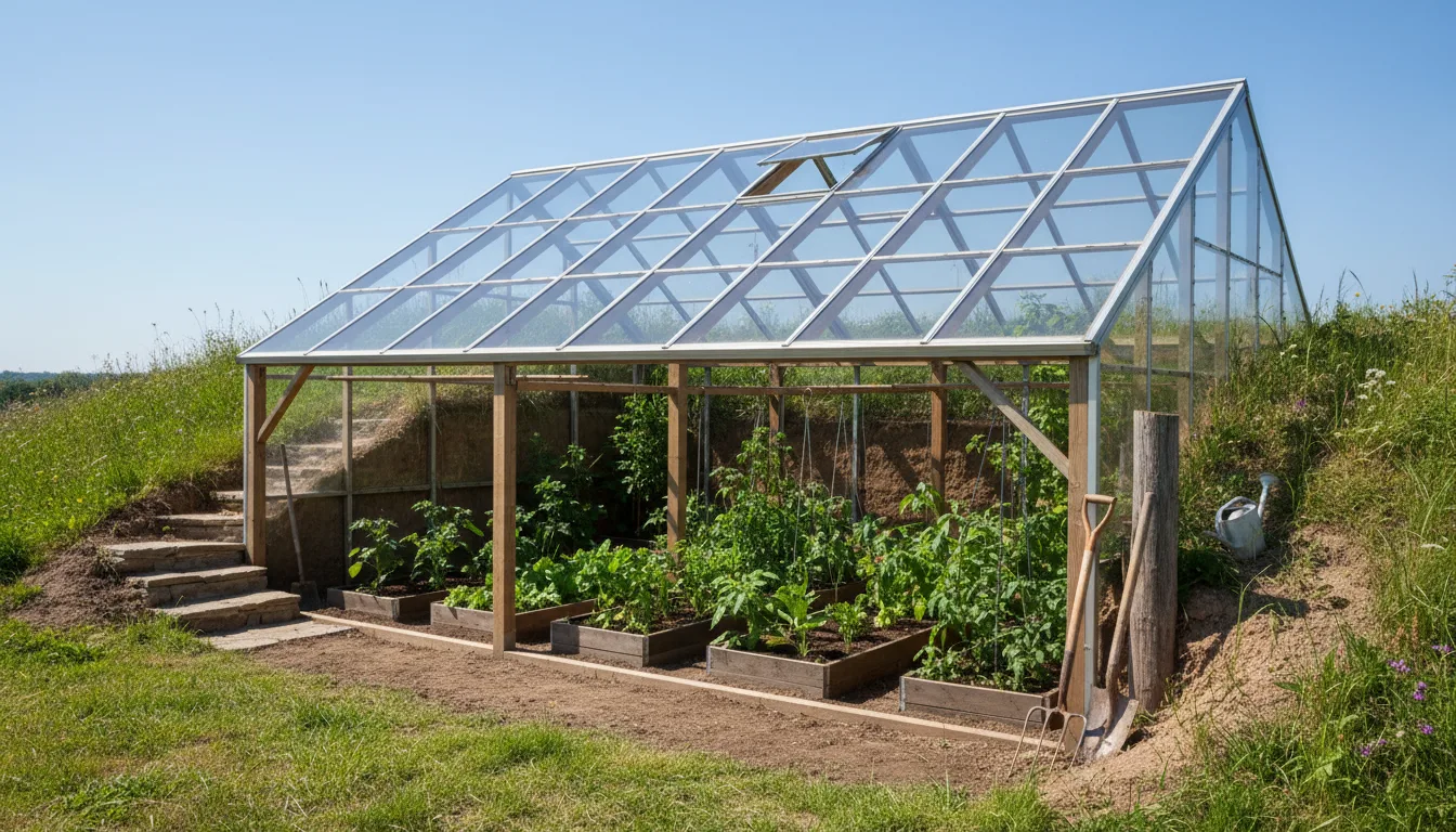 découvrez nos plans détaillés pour construire un walipini, une serre souterraine idéale pour cultiver vos légumes toute l'année grâce à une isolation naturelle et une température stable.