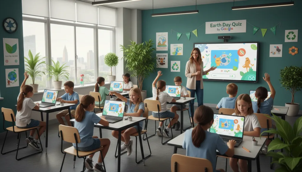 participez au quiz de la journée de la terre google, une activité éducative innovante pour sensibiliser à l'environnement tout en s'amusant.
