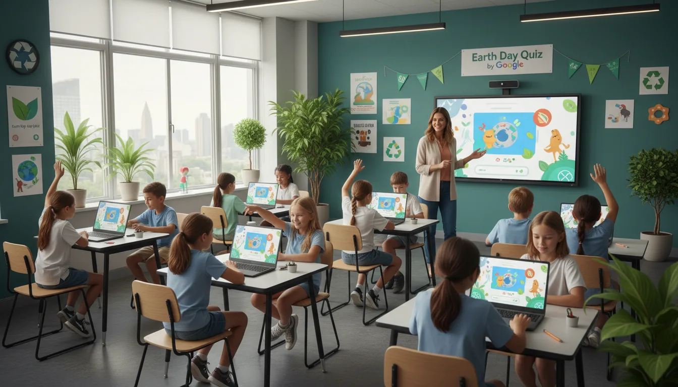 participez au quiz de la journée de la terre google, une activité éducative innovante pour sensibiliser à l'environnement tout en s'amusant.